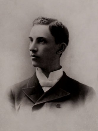 Samuel Austin Moffett in a formal portrait dated 1889.