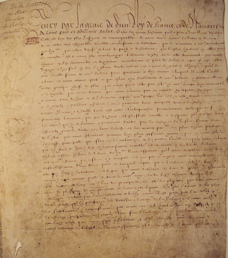 The Edict of Nantes Protected Difference Within Limits